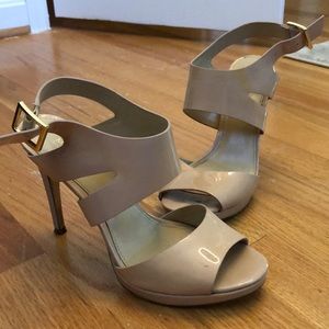 Michael Kors strappy nude heels